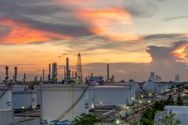 istock Oil refinery and tank farm 1151715643