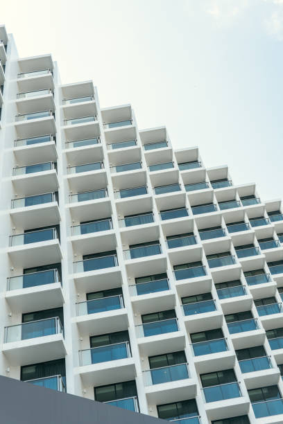 istock Modern architecture building minimal design in public place. 1151719588