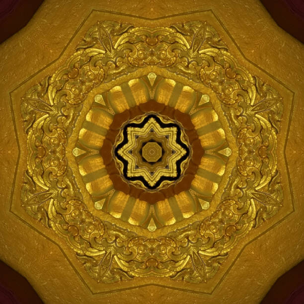 istock Abstract Golden Forms Pattern, coming from a fractal design, 1151725204