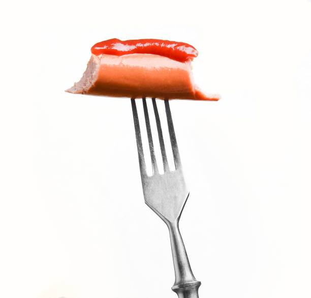 Ketchup text isolated on white Background