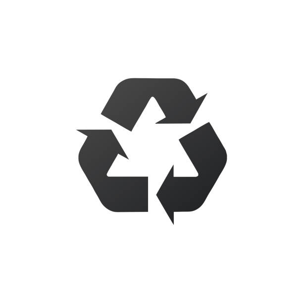 istock Recycle sign three arrow triangle icon. Reuse or reduce symbol. vector illustration isolated on white background. 1151736456