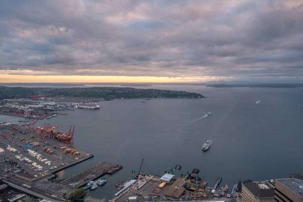 istock The Seattle Port at Sunset 1151737458