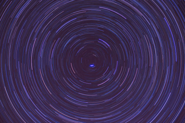 Star trails of northern sky. This photo was taken in Tokushima, Japan.