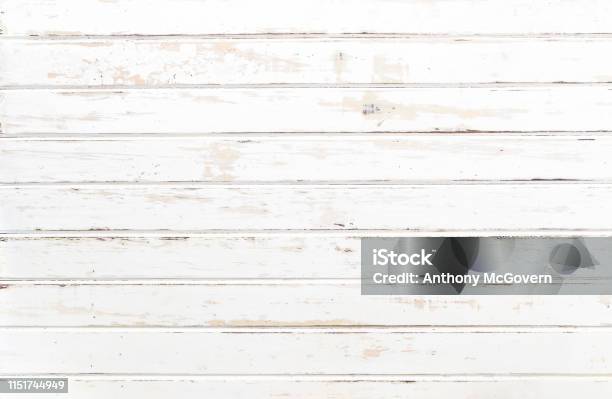 Rustic White Wood Panel Background Stock Photo - Download Image Now - Australia, Backgrounds, Hardwood