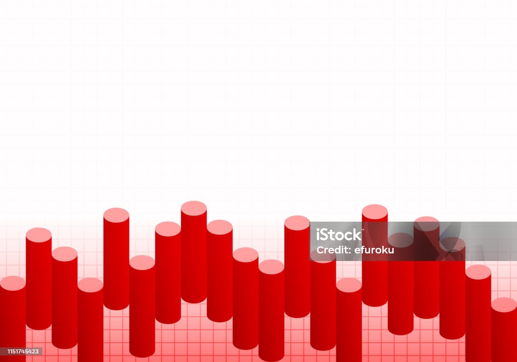 Two Red Column Threedimensional Columns Background Red Stock Illustration - Download ...