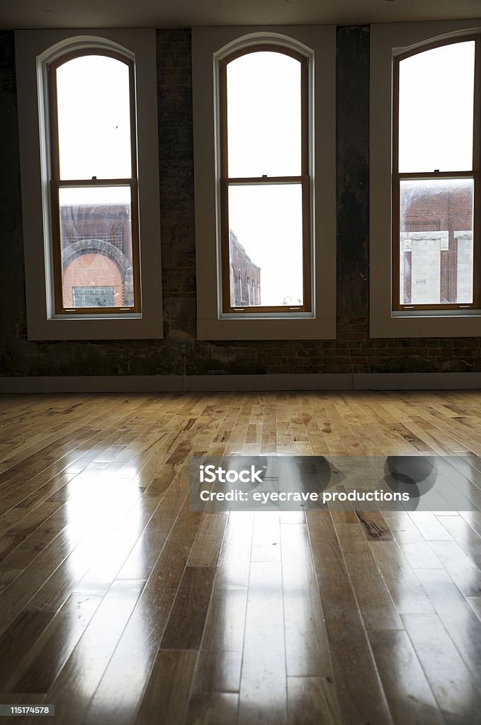 Apartamento loft windows - Royalty-free Apartamento Foto de stock