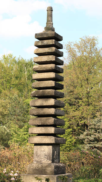 istock stone column in japan garden 1151748667