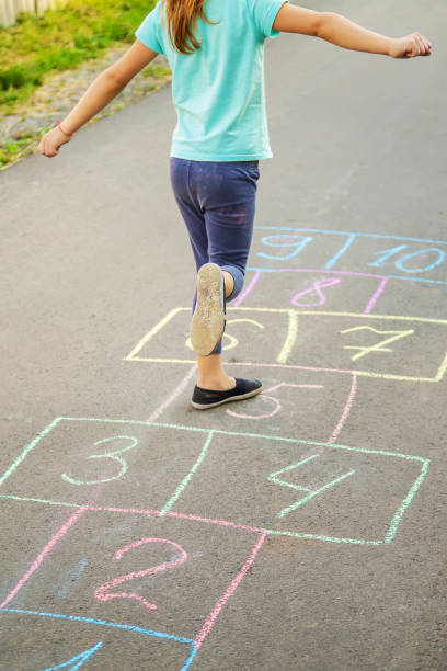 istock street children's games in classics. Selective focus. 1151751949