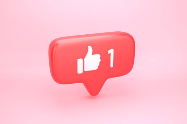 istock One like social media notification with thumb up icon 1151752211