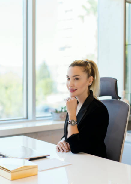 istock Young beautiful businesswoman 1151758600