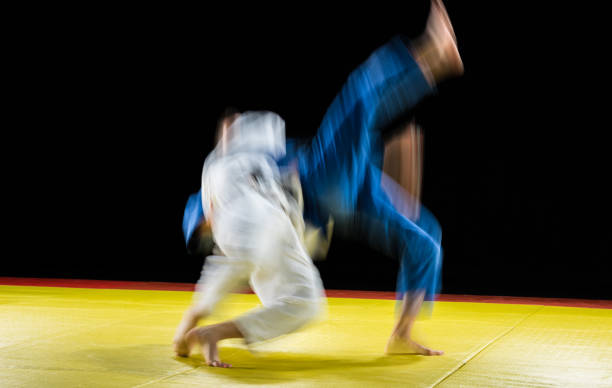 istock Judo Players Competing In Judo Match 1151765848