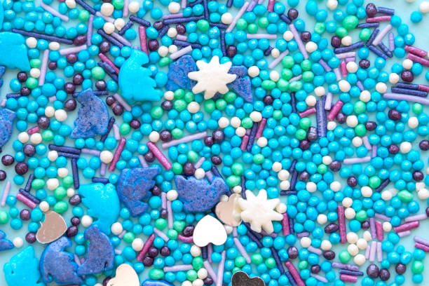 istock Colorful celebration background with candy. 1151770389