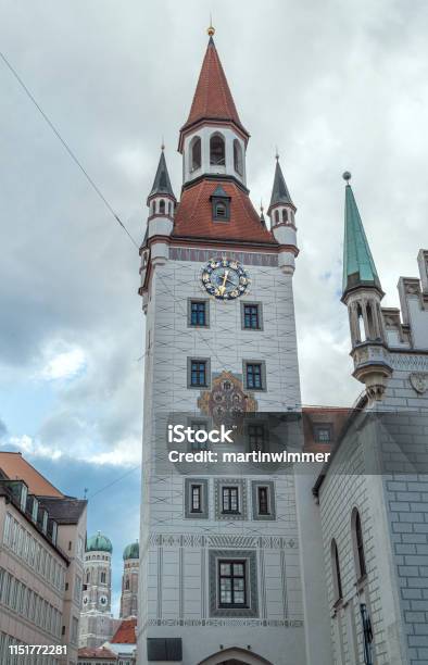 Munich Bavaria Germany Old Town Hall Stock Photo - Download Image Now - Architecture, Bavaria, Building Exterior