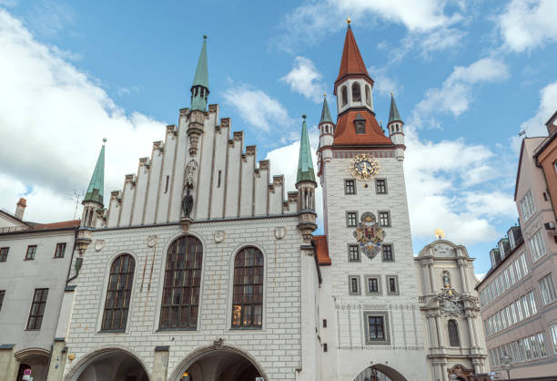 Germany, Munich. The Alte Rathaus (“Old Town Hall”) that sits at the eastern edge of Munich’s Marienplatz has an eventful history. The building was first mentioned in city records in 1310, and it was the seat of the Munich city council until 1847.