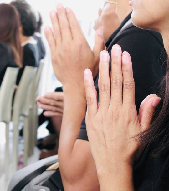 istock Two Hands Pressed Together in Prayer Position or Namaste Pose 1151773269