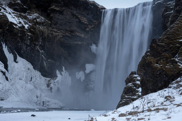 istock Skogafoss on a cold winter day, Iceland, Europe 1151776887