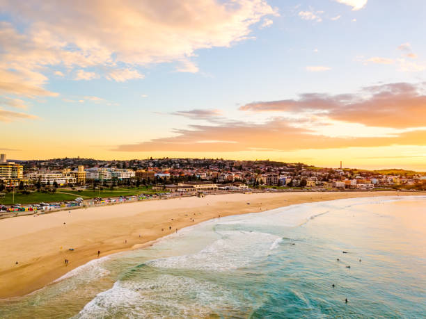 Sunrise at Bondi Beach in Sydney, Australia