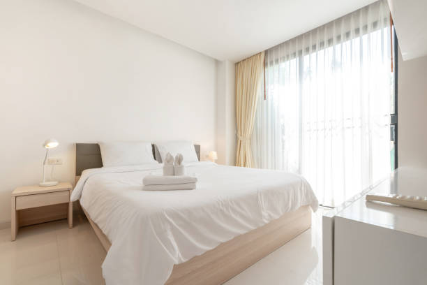 istock interior design in bedroom with bright space 1151777787