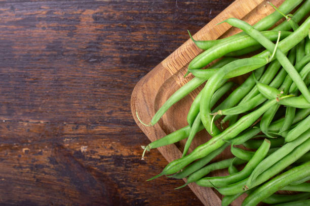 istock raw green asparagus beans. 1151779254