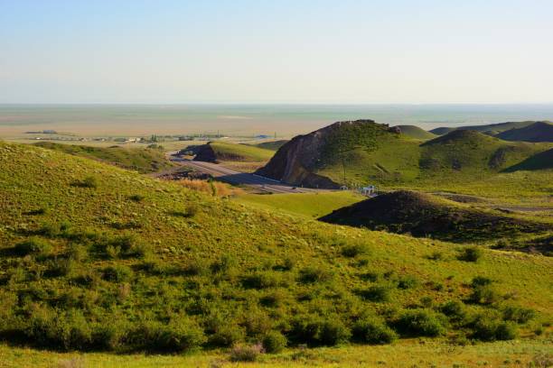 istock Summer steppe and hills countryside landscape 1151784463