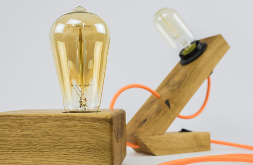 Custom made electric lamps.