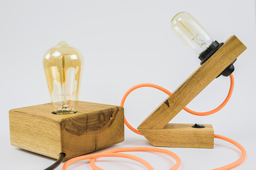 Custom made electric lamps.