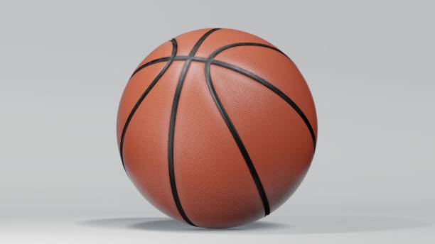 istock New basketball isolated on white background. 3d rendering 1151786828