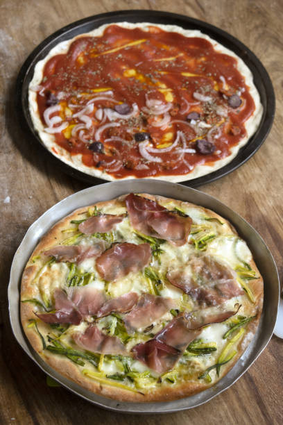 istock double homemade pizza 1151798387