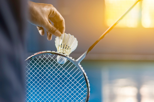 Racquet And Shuttle In Fire On Abstract Grungy Color Splash Badminton Game Royalty-Free Stock Image Storyblocks | lacienciadelcafe.com.ar