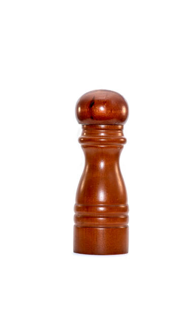 istock Brown wooden Pepper Shaker isolated on white Background 1151800705