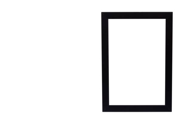 istock Black wooden frame for photo, copy space template. 1151801261