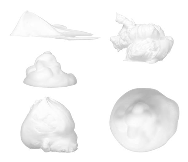 istock White bubble foam, set and collection. Isolated 1151801329