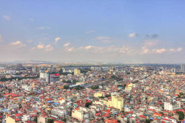 Aerial view of Haiphong, Vietnam HDR image haiphong province photos stock pictures, royalty-free photos & images