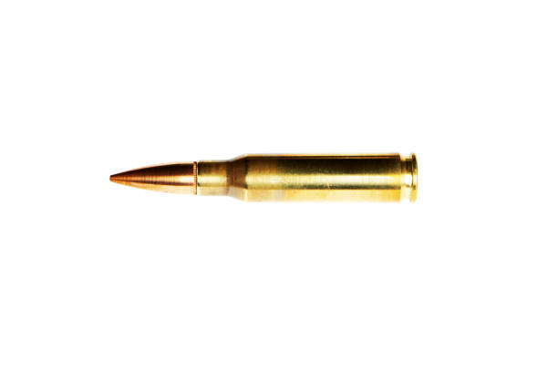 istock Rifle cartridge caliber 308 Winchester isolated on white background 1151811255