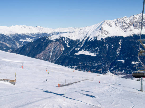 istock Savognin: region, snow-covered mountains and ski slopes 1151814294