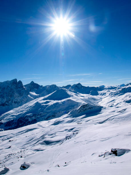 istock Savognin: region, snow-covered mountains and ski slopes 1151815346
