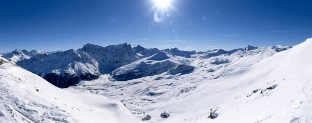 istock Savognin: region, snow-covered mountains and ski slopes 1151820448