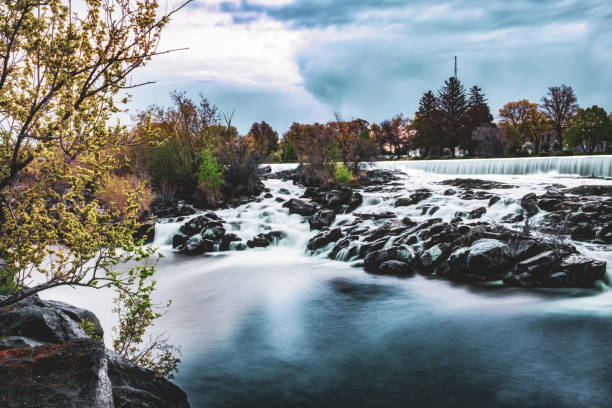 istock Waterfall on the Snake River at Idaho Falls, Idaho, USA. 1151820638