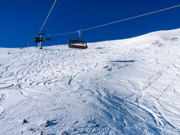 istock Savognin: region, snow-covered mountains and ski slopes 1151821232