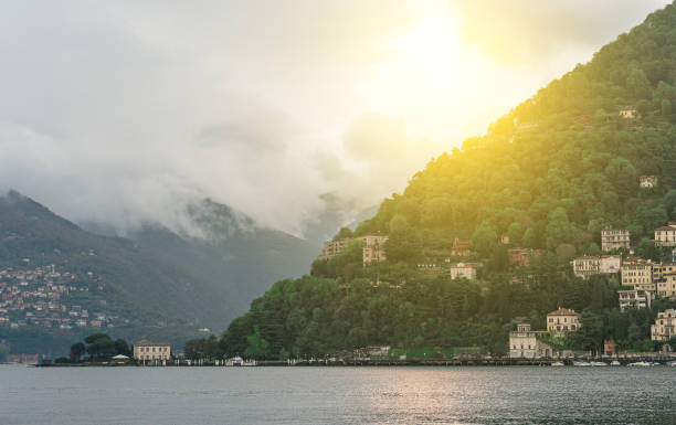 istock Brunate mountain view from the Como lake. 1151829593