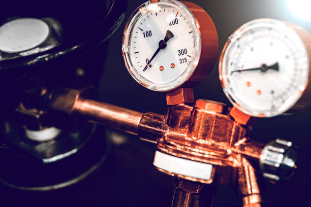istock Gas cylinders with pressure gauge 1151830824