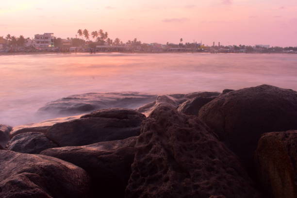 istock Chennai, Tamilnadu, India: Febrauary 2, 2019 - Sunset at Kovalam Beach 1151831599