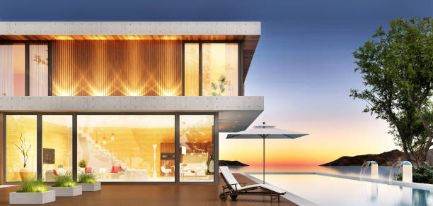 istock Luxury house with pool and terrace for relaxing 1151833066