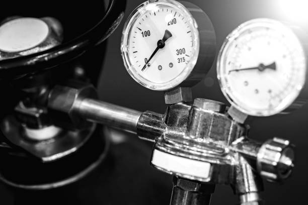 istock Gas cylinders with pressure gauge 1151834564