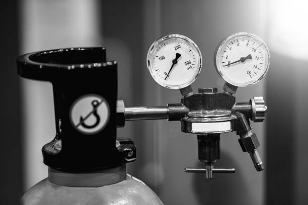 istock Gas cylinders with pressure gauge 1151834691
