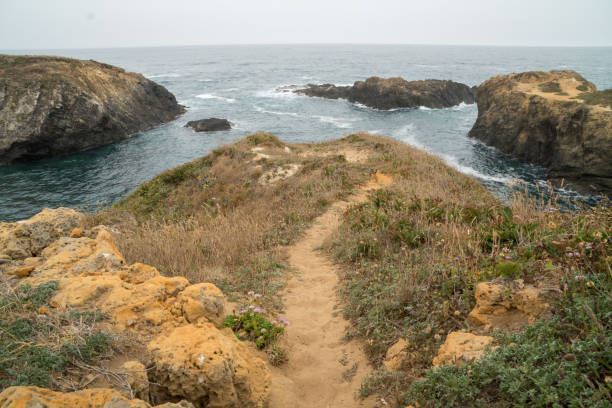 istock Ocean bay landscape with cliffs and islands 1151834890