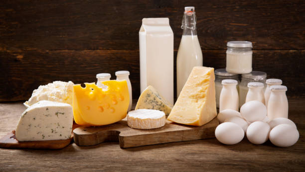 istock various types of dairy products on rustic wooden table 1151841006