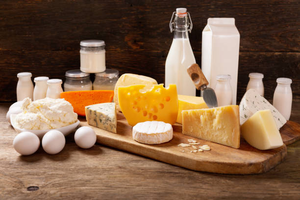 istock various types of dairy products on rustic wooden table 1151841021