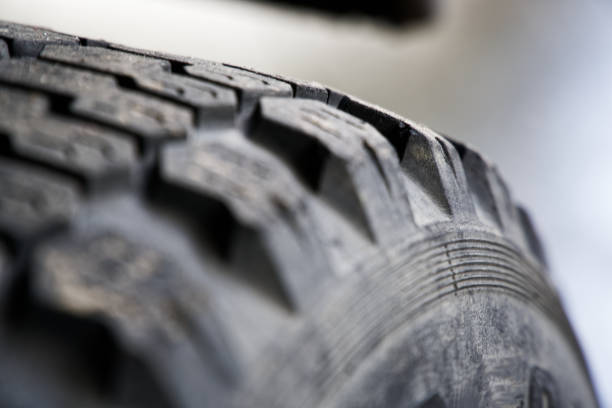 Car tires from old track, selective focus, close-up rough surface Car tires from old track, selective focus, close-up rough surface. elefant stock pictures, royalty-free photos & images