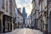 Celetna street and Powder tower, Prague, Czech Republic